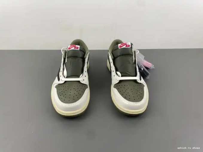 Cheap MEDIUM 1 TRAVIS JORDAN OLIVE LOW DM7866-200 X AIR SCOTT OG 0505
